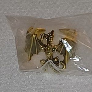 NWT Silvery Dragon Goth Gothic Punk Fashion Ring Slightly adjustable Halloween